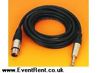 0.5 Meter XLR Male to Stereo 1/4